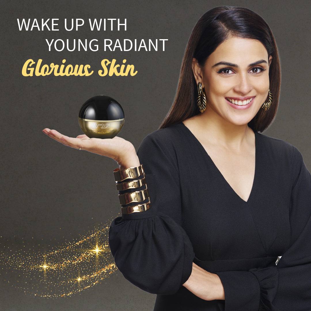 Sparkling Gold Night Cream With 24k Gold & Saffron