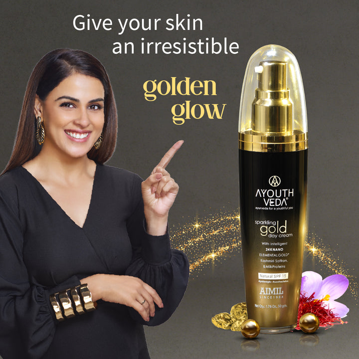 Sparkling Gold Day Cream With 24k Gold & Saffron