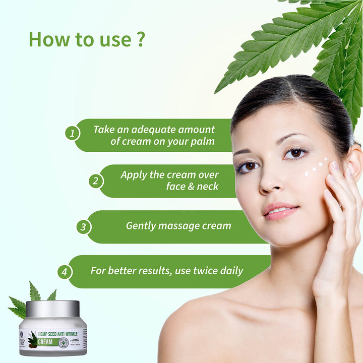 Hemp Seed Anti- Wrinkle Cream For Diminishing Wrinkles - Net Qty-50g - Ayouthveda