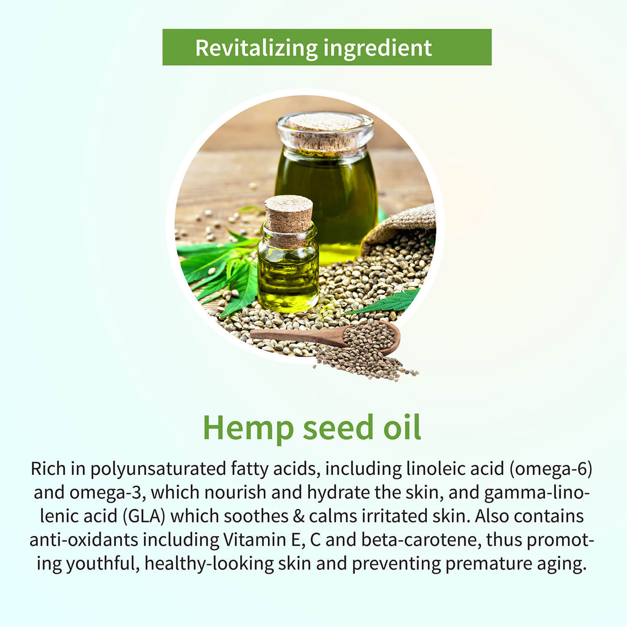 Hemp Collection ( Hemp Seed under eye gel 15g , Bodyogurt 200g, Wrinkle cream 50g ) - Ayouthveda