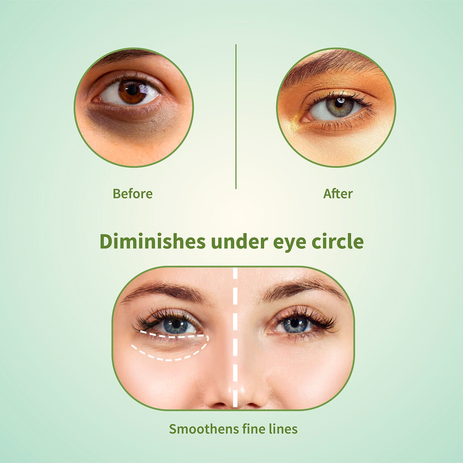 Hemp Seed Under Eye Gel For Reducing Dark Circles ( Net Qty -15ml) - Ayouthveda