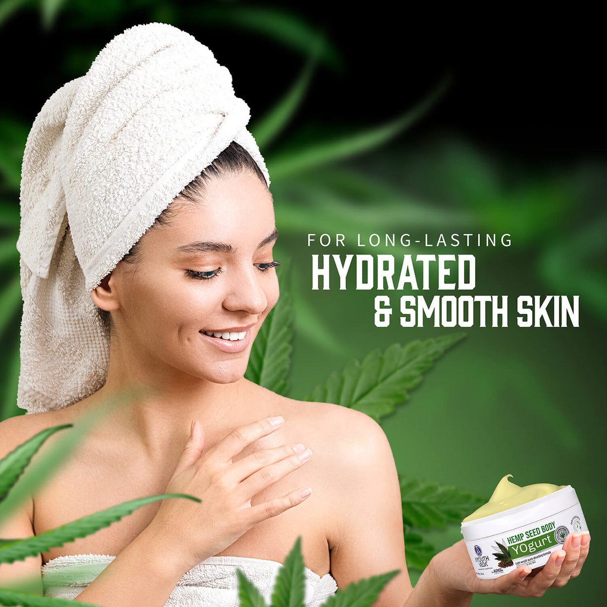 Ayouthveda Hemp Seed Body Yogurt for All Skin Types - Net Qty- 200g - Ayouthveda