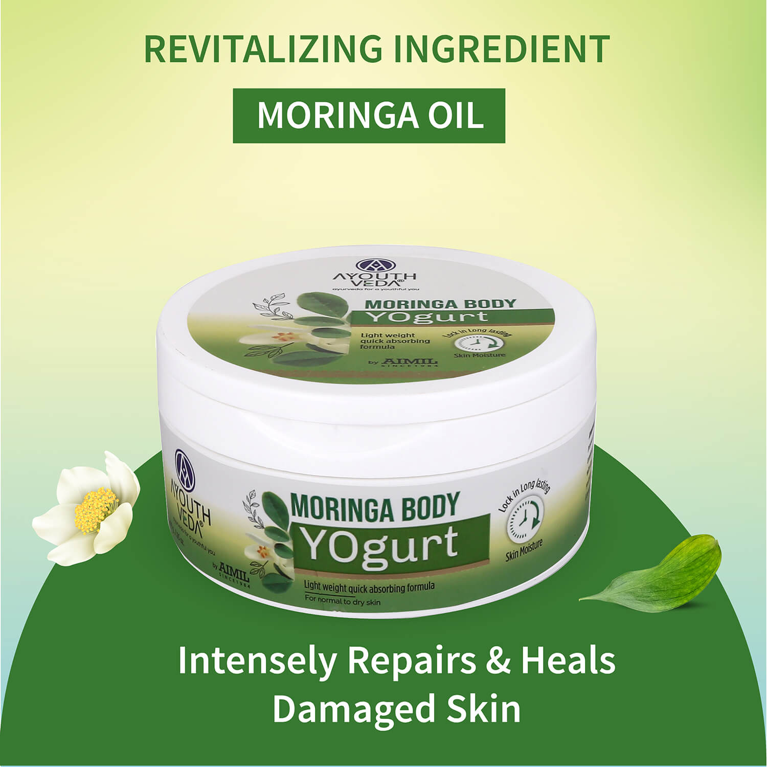 Moringa Body Yogurt for All Skin Types 200g - Ayouthveda