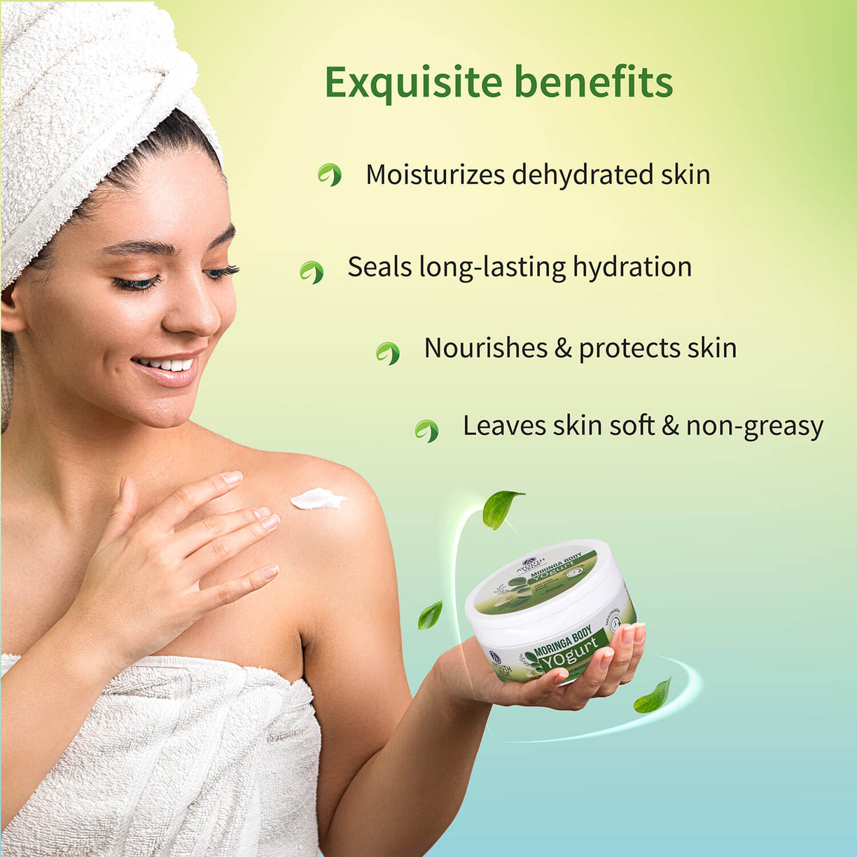 Moringa Body Yogurt for All Skin Types 200g - Ayouthveda