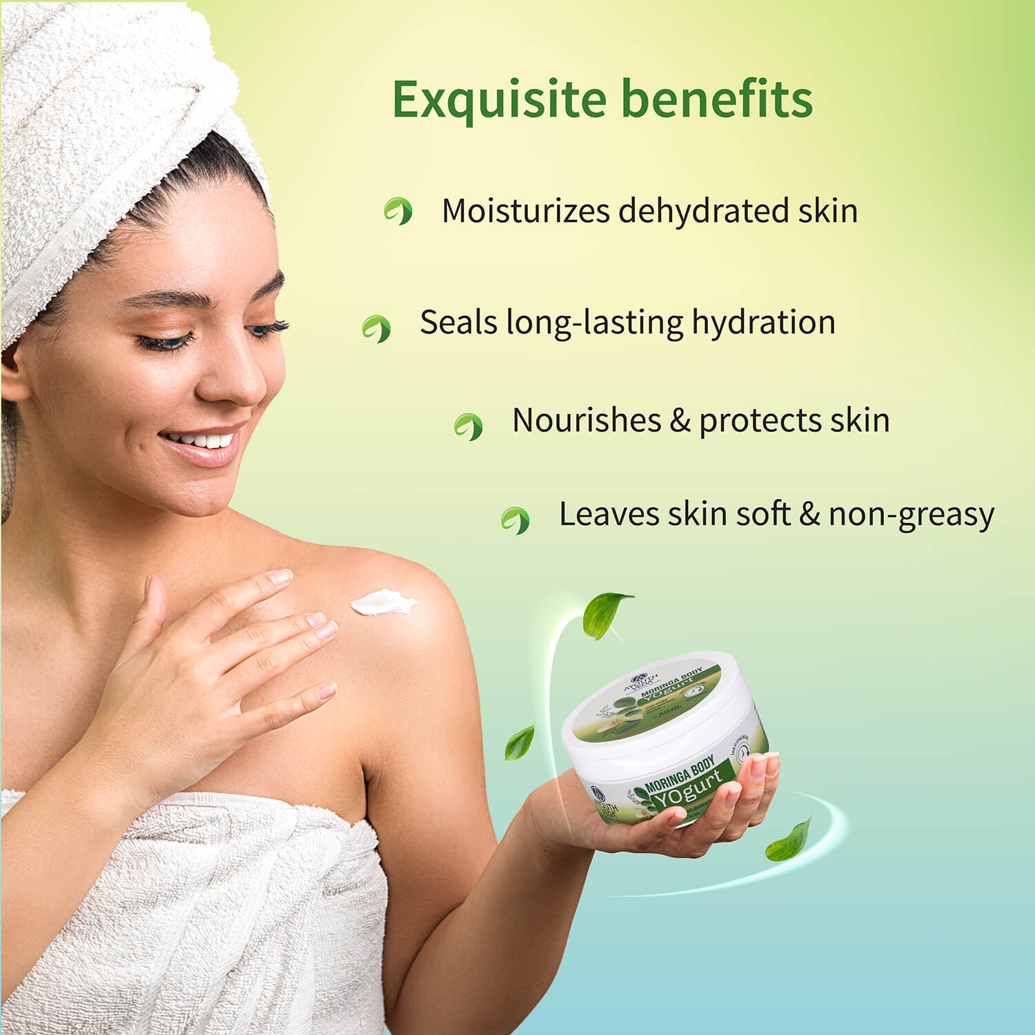 Moringa Body Yogurt for All Skin Types 200g - Ayouthveda