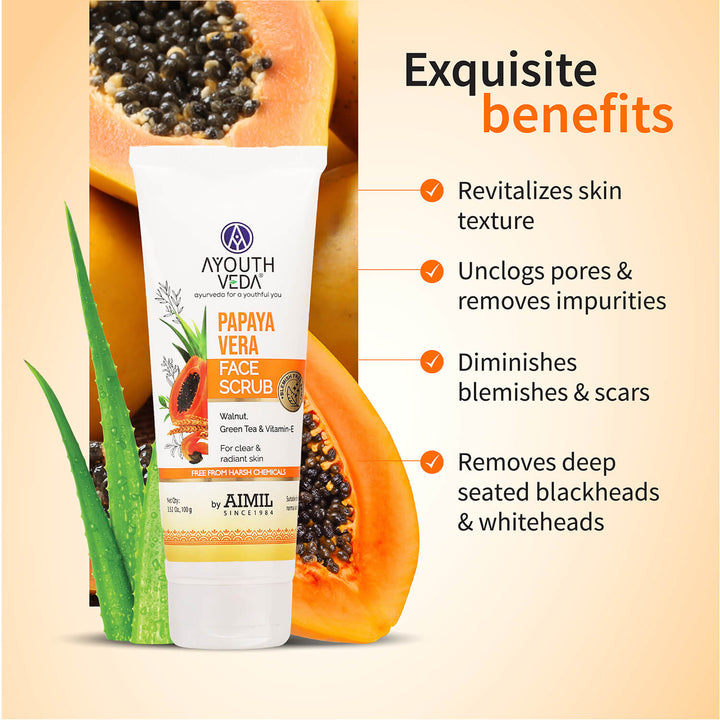 Papayavera Scrub 100g - Ayouthveda
