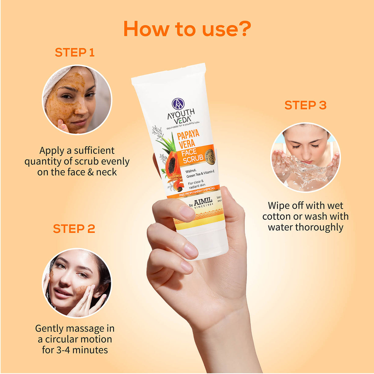 Papayavera Scrub 100g - Ayouthveda