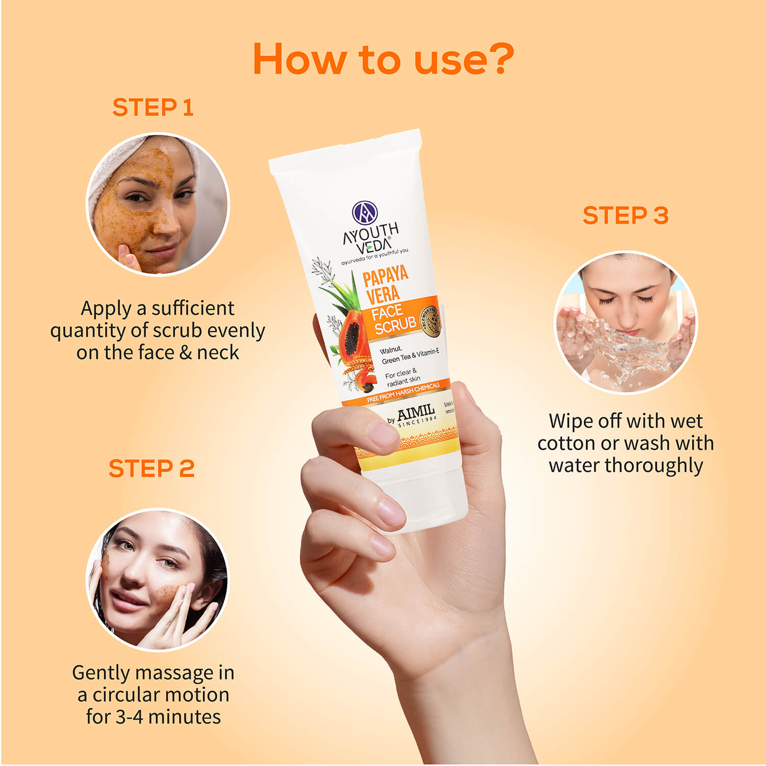 Papayavera Scrub 100g - Ayouthveda