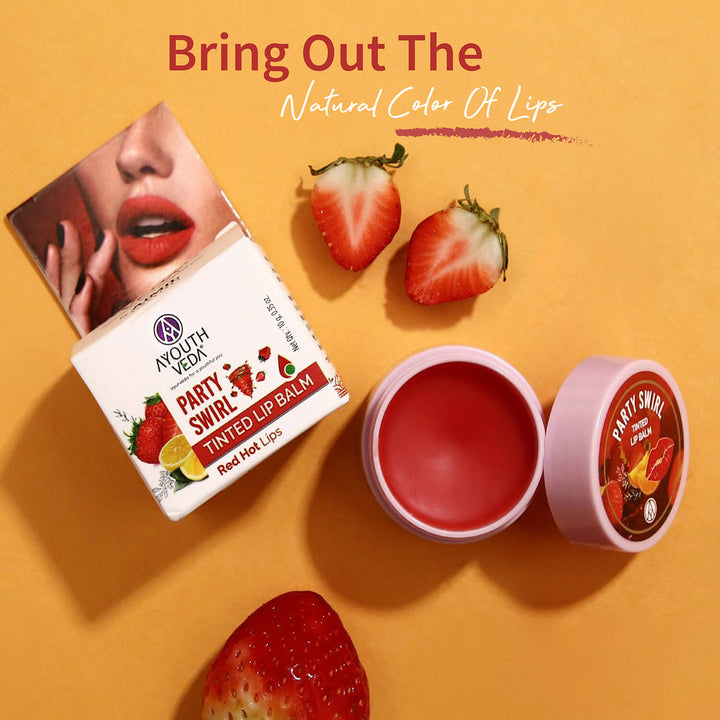 Party Swirl Tinted Lip Balm (Net Qty-10g ) - Ayouthveda