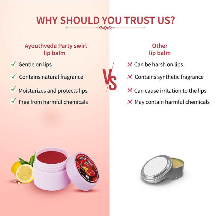 Party Swirl Tinted Lip Balm (Net Qty-10g ) - Ayouthveda