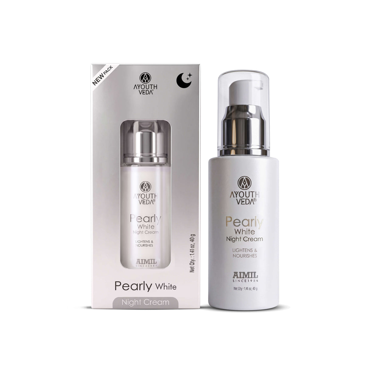 AyouthVeda Pearly White Night Cream 40g for Glowing & Radiant Skin