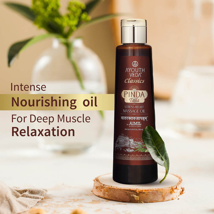 Pinda Taila for stress relief body massage 200ml - Ayouthveda