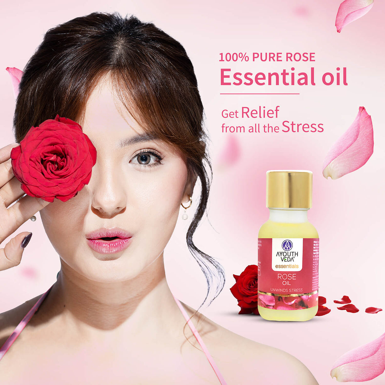 Rose Essential Oil 15 ml - Ayouthveda