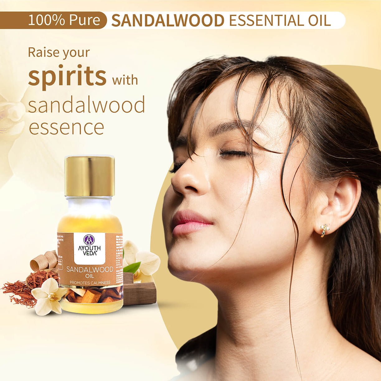 Sandalwood Essential Oil 15ml - Ayouthveda