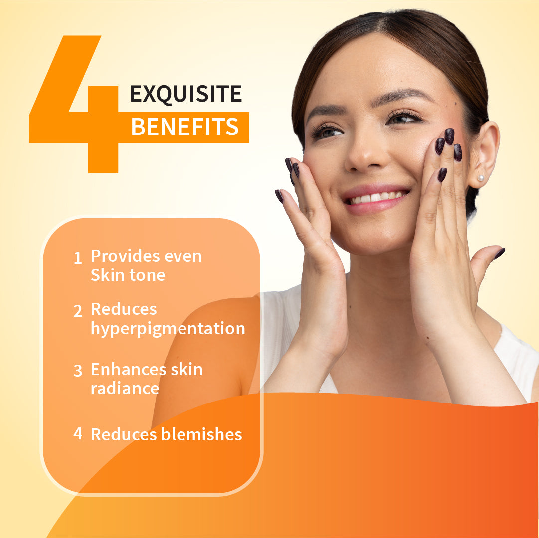 Ayouthveda Vitamin-C Face Serum With 3X Vitamin-C | Reduce Discoloration and Enhance Radiance | Enriched with Lemon, Saffron, Orange & Gooseberry | For Spot-less Bright Skin - 30 ml