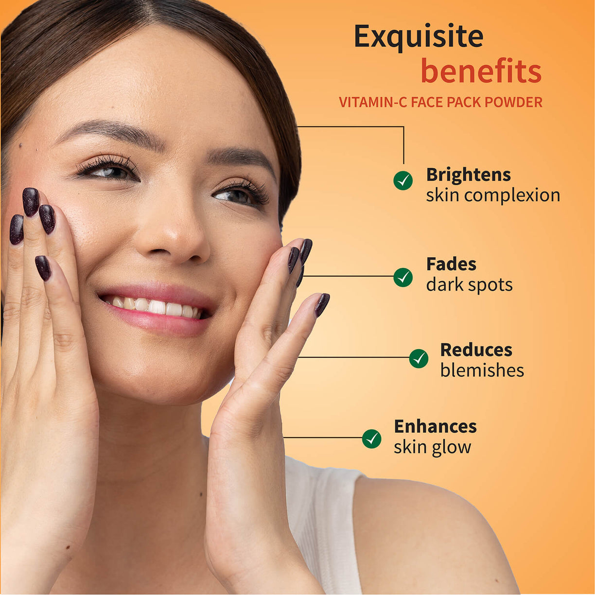 Vitamin-C Regimen: Vitamin-C Facial Cleanser (100 g), Vitamin-C Face Pack Powder (10g×8 sachet), Vitamin-C Face Serum (30 ml) - Ayouthveda