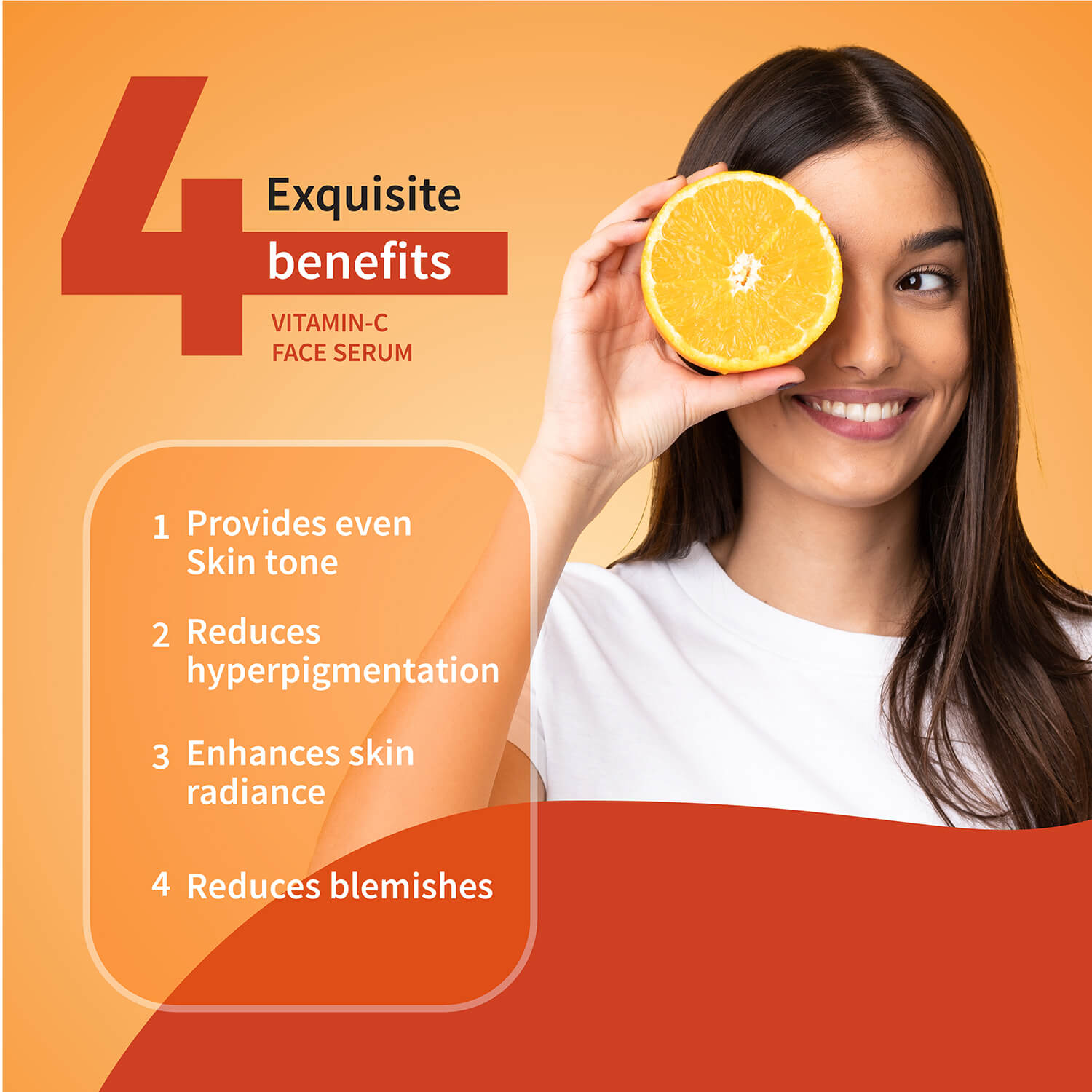 Vitamin-C Regimen: Vitamin-C Facial Cleanser (100 g), Vitamin-C Face Pack Powder (10g×8 sachet), Vitamin-C Face Serum (30 ml) - Ayouthveda