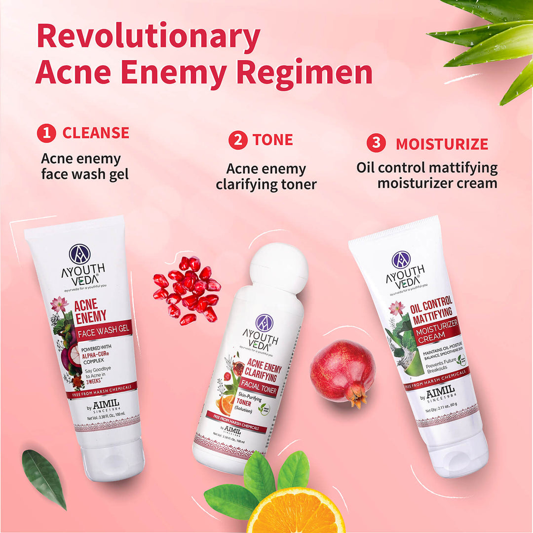 Acne Enemy Clarifying Facial Toner For Acne Prone Skin    (Net Qty- 100 ml) - Ayouthveda