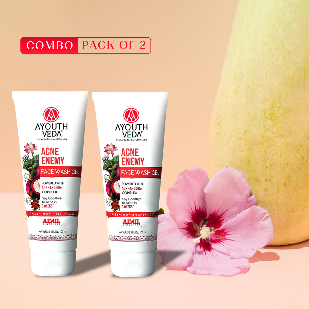 Acne Enemy Face Wash Gel For Acne & Pimples. Net Qty-100 ml (Pack of 2)