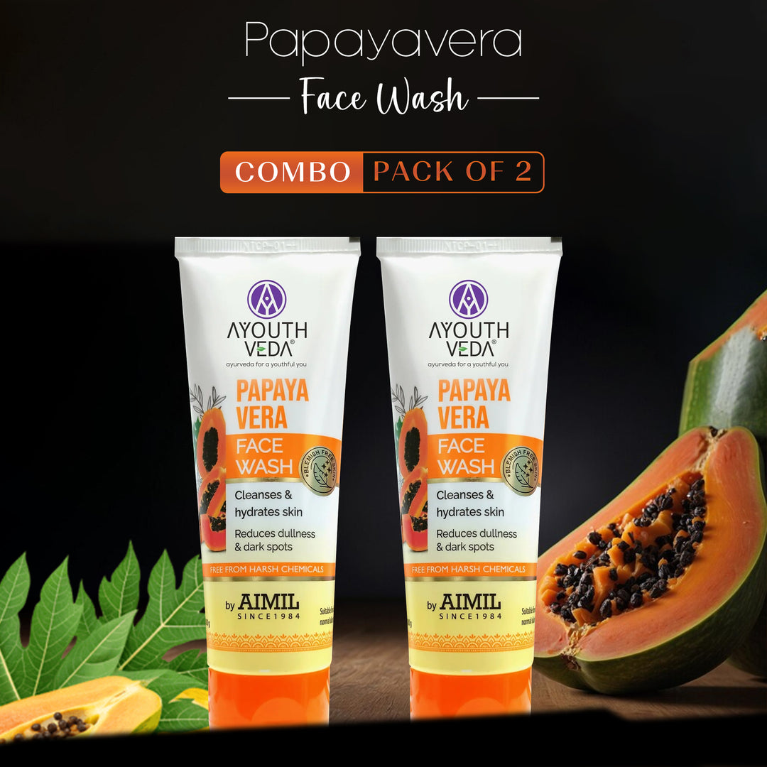 Papaya Vera Face Wash 100 Gm. (Pack of 2)