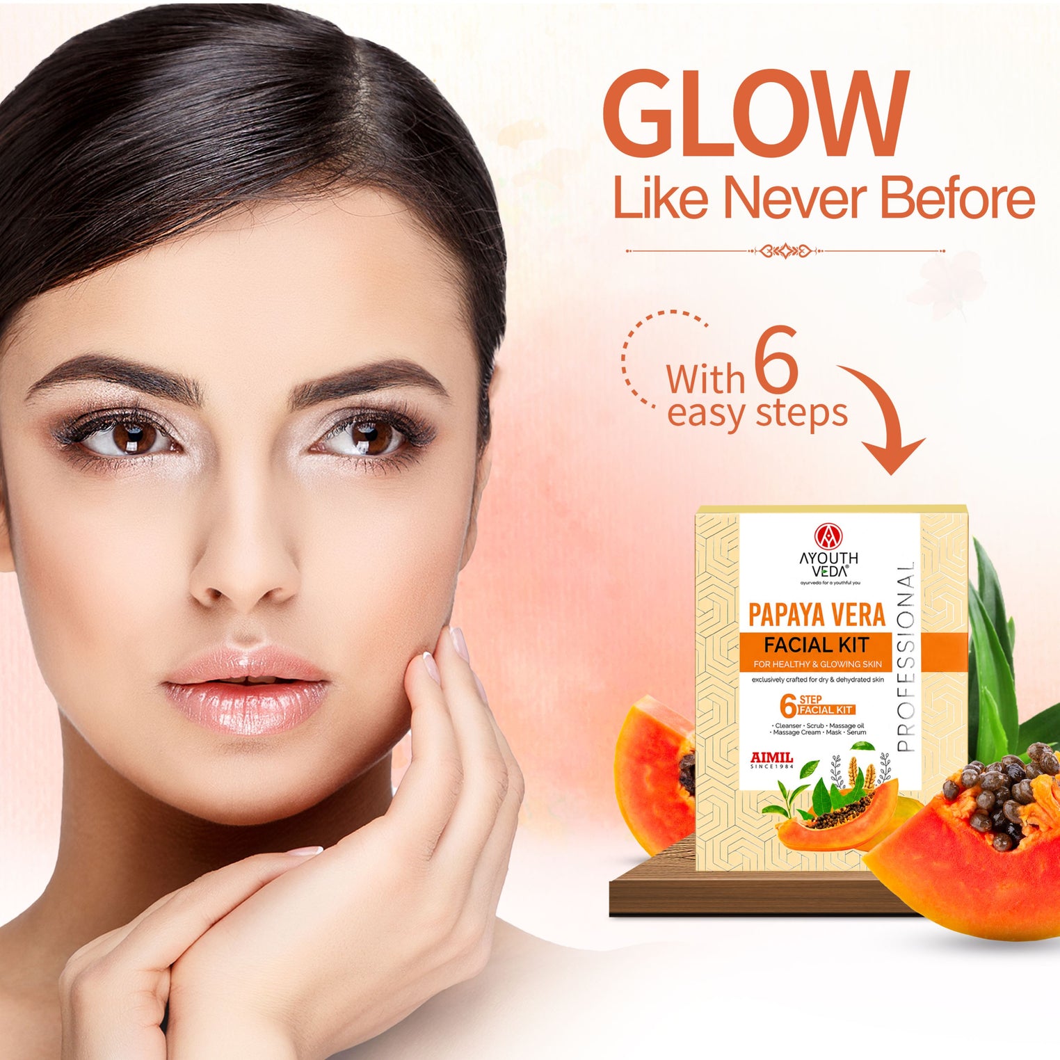 Papaya Vera Facial Kit 40g for Glowing & Radiant Skin