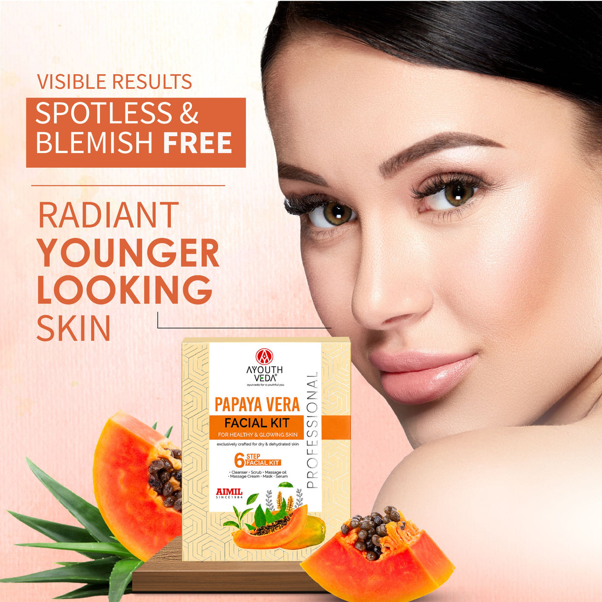 Papaya Vera Facial Kit 40g for Glowing & Radiant Skin