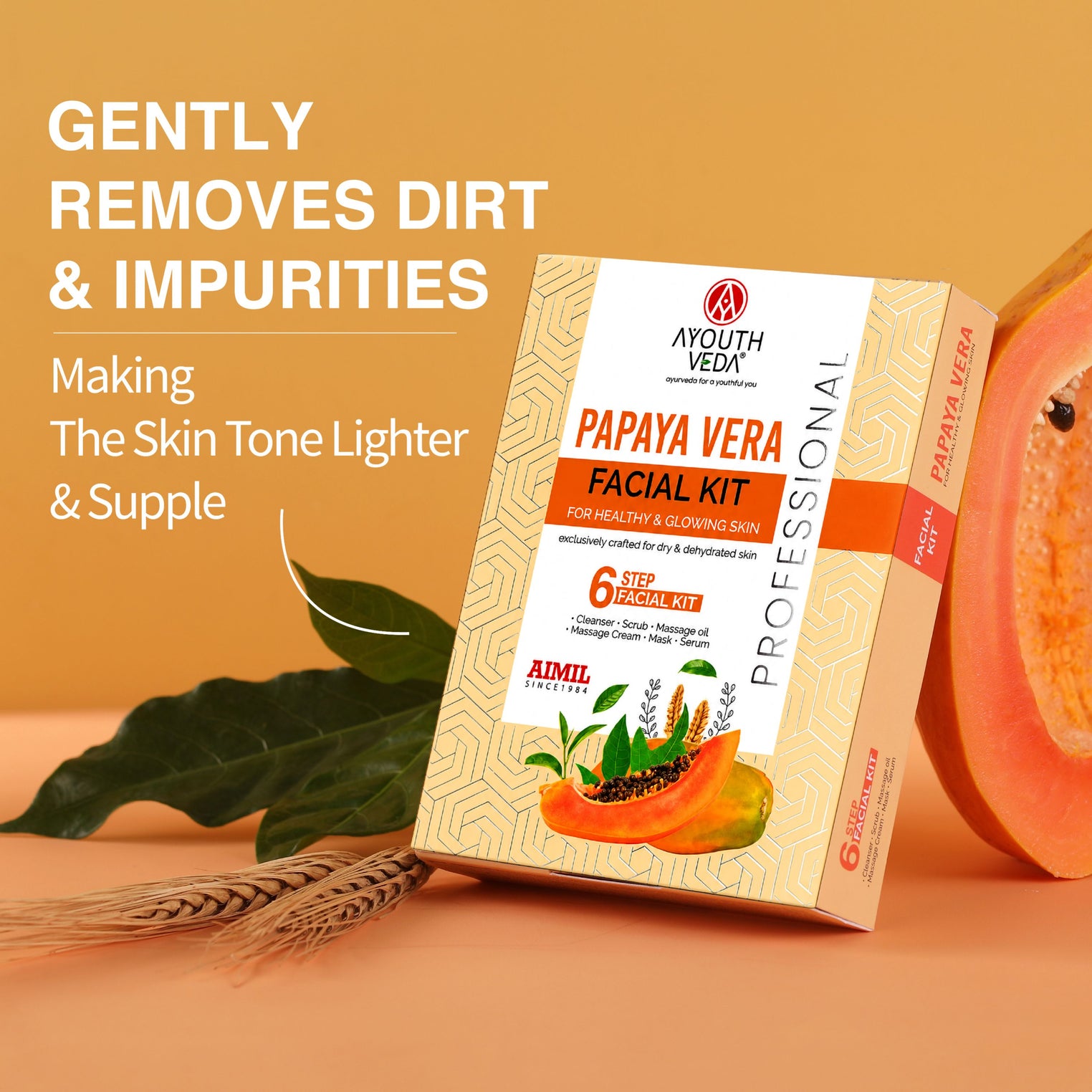 Papaya Vera Facial Kit 40g for Glowing & Radiant Skin