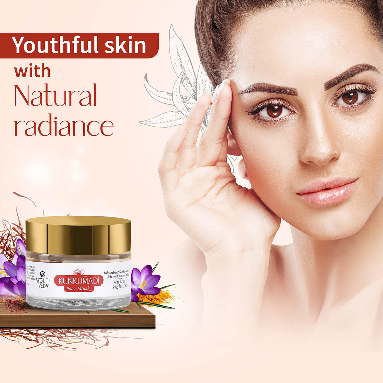 Kunkumadi Face Mask ( Net Qty- 50g ) - Ayouthveda