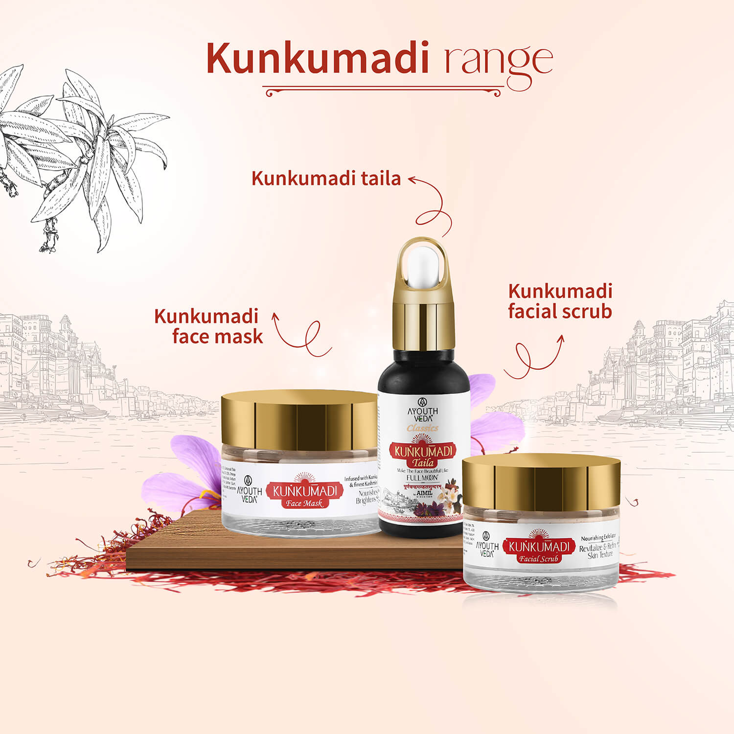 Kunkumadi Face Mask ( Net Qty- 50g ) - Ayouthveda