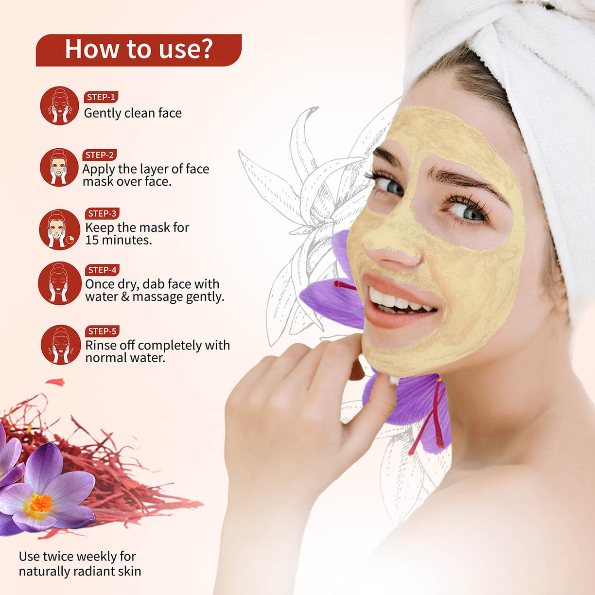 Kunkumadi Face Mask ( Net Qty- 50g ) - Ayouthveda