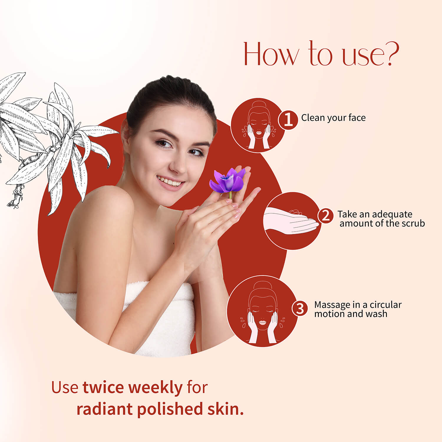 Kunkumadi Facial Scrub ( Net Qty -50g ) - Ayouthveda