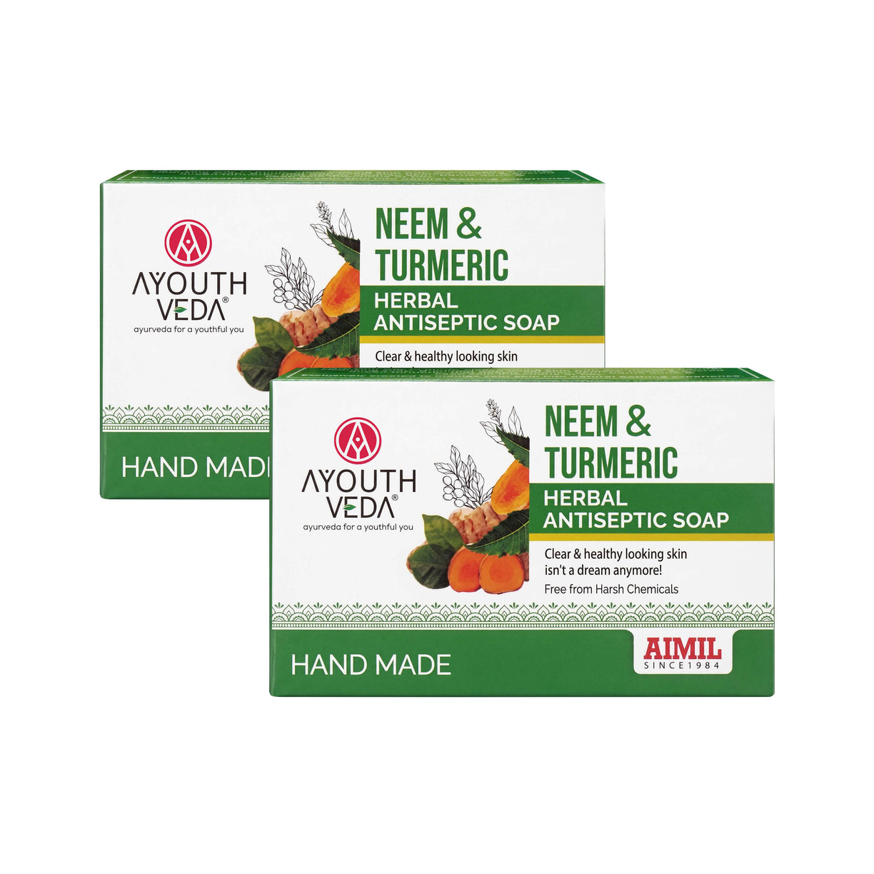 Neem & Turmeric Soap 100 g each pack of 2