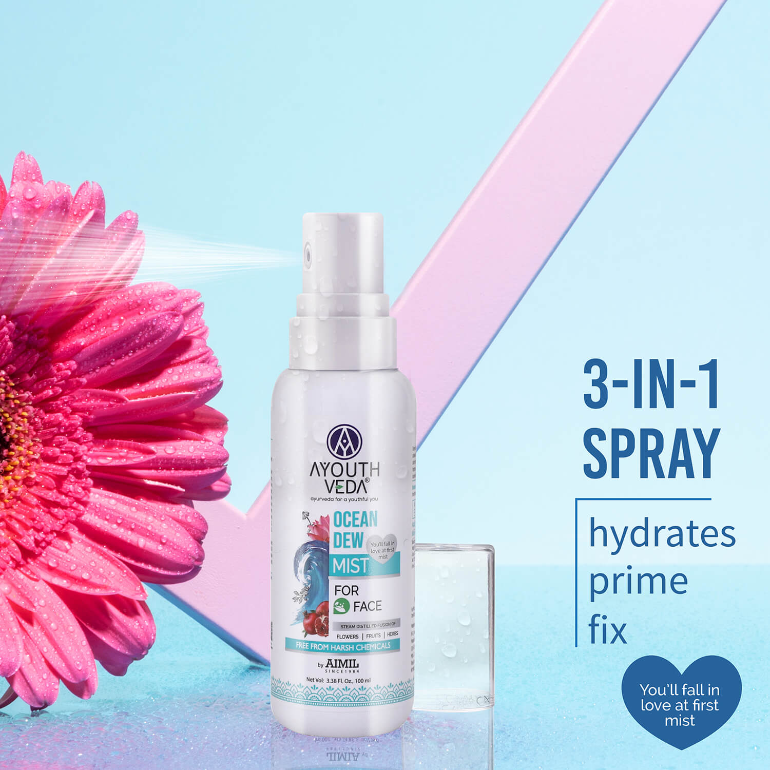 Ocean Dew Mist to keep your skin hydrated all day 100ml - Ayouthveda