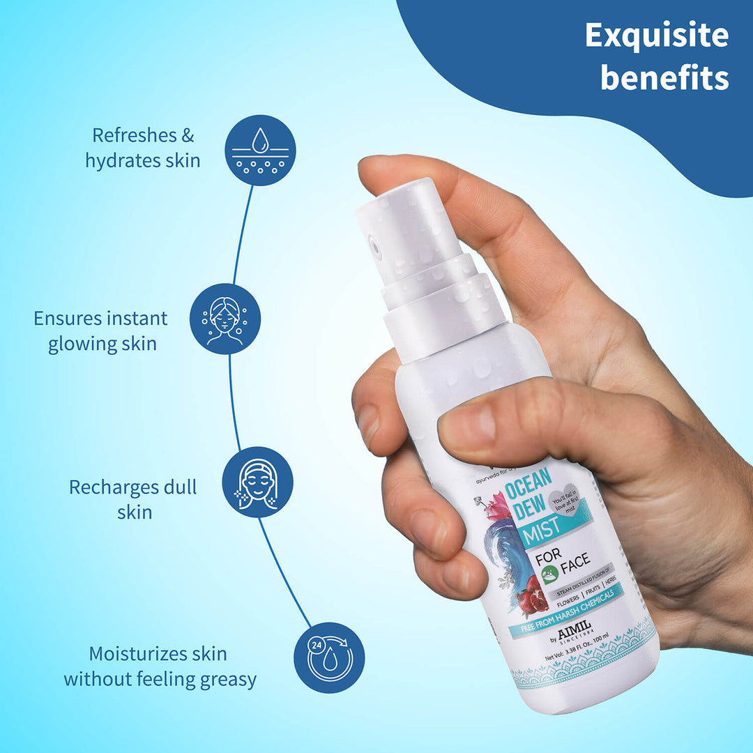 Ocean Dew Mist to keep your skin hydrated all day 100ml - Ayouthveda