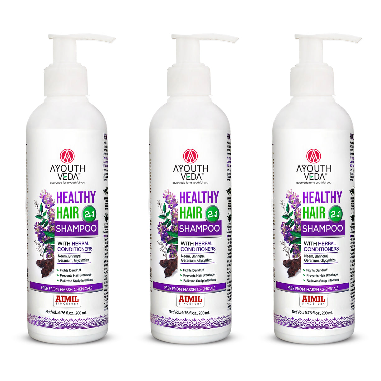 Healthy Hair Shampoo With Bhringraj and Shikakai ( Net Qty- 200ml )