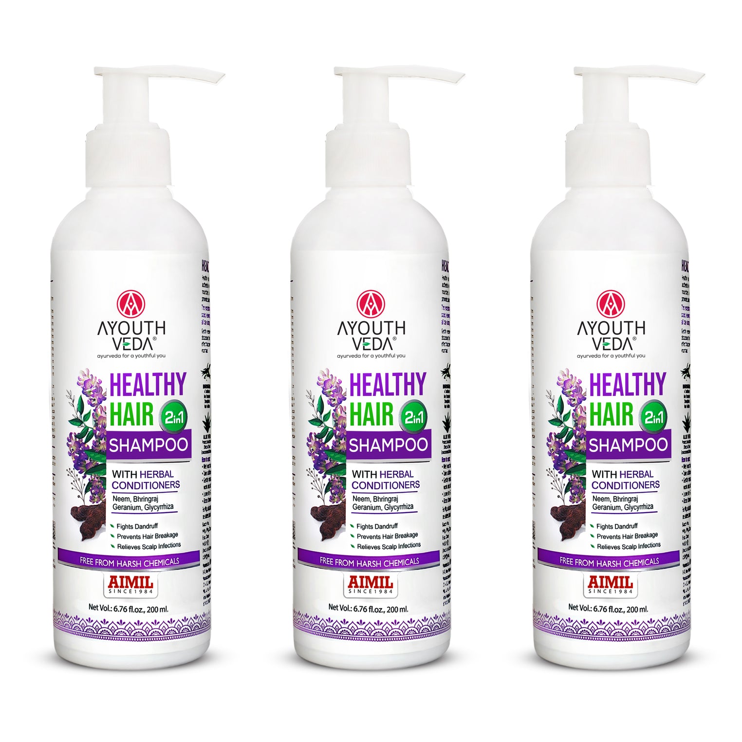 Healthy Hair Shampoo With Bhringraj and Shikakai ( Net Qty- 200ml )