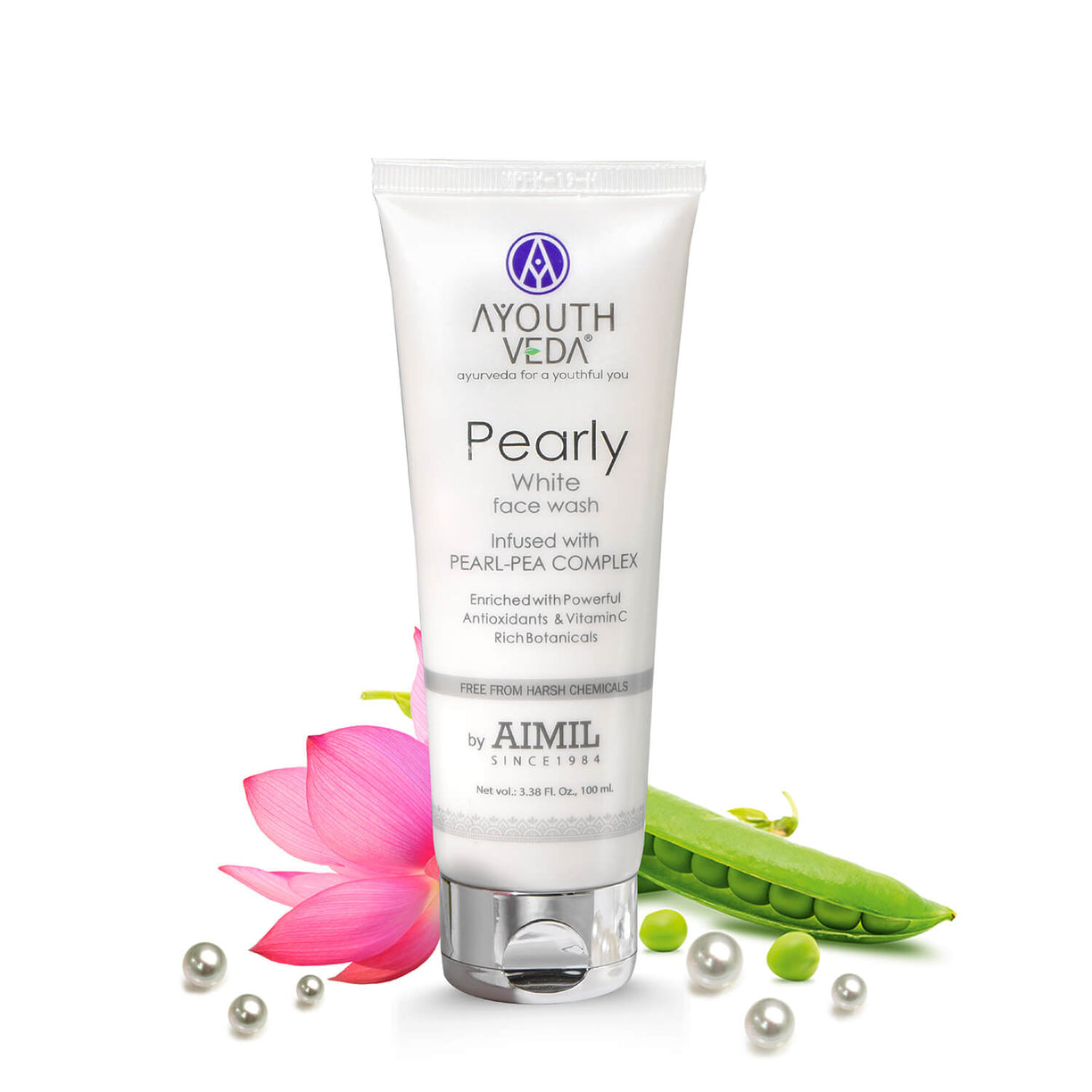 Pearly White Face Wash 100ml - Ayouthveda