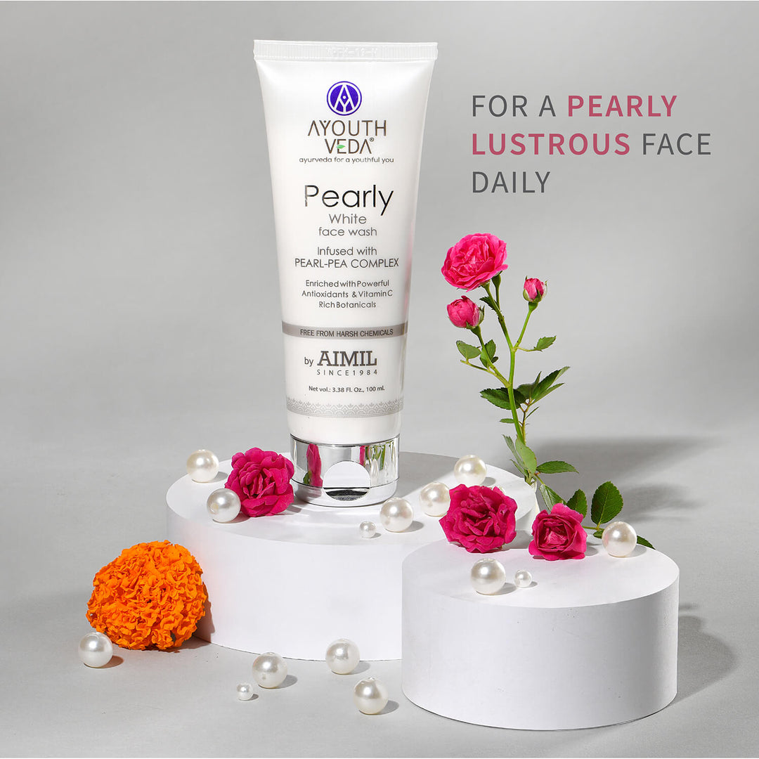 Pearly White Face Wash 100ml - Ayouthveda