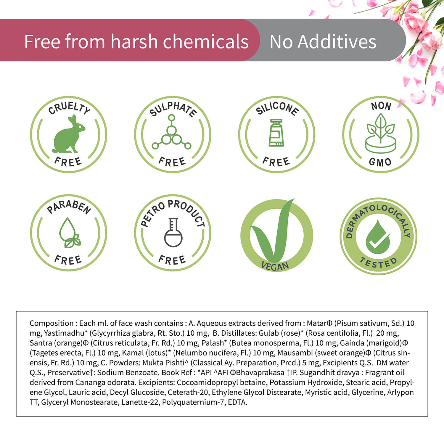 Pearly White Face Wash 100ml - Ayouthveda