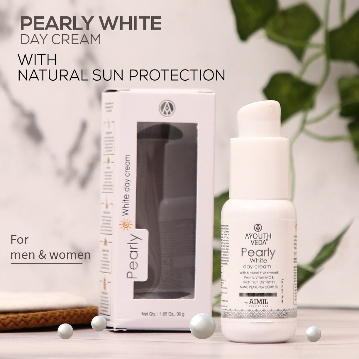 Pearly White Day Cream - Ayouthveda